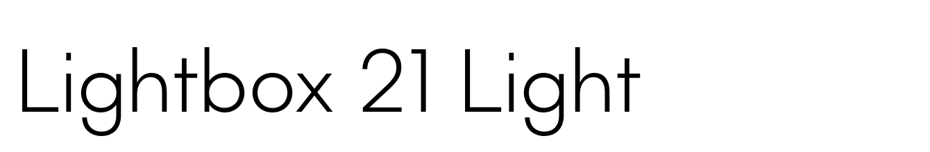 Lightbox 21 Light